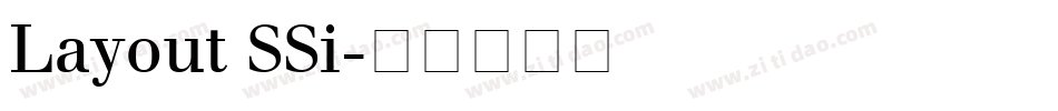 Layout SSi字体转换